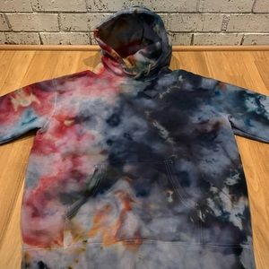 Ice Dye Independent Hoodie Large Tie Dye